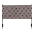 Silver Orchid Braided Matisse Queen Headboard