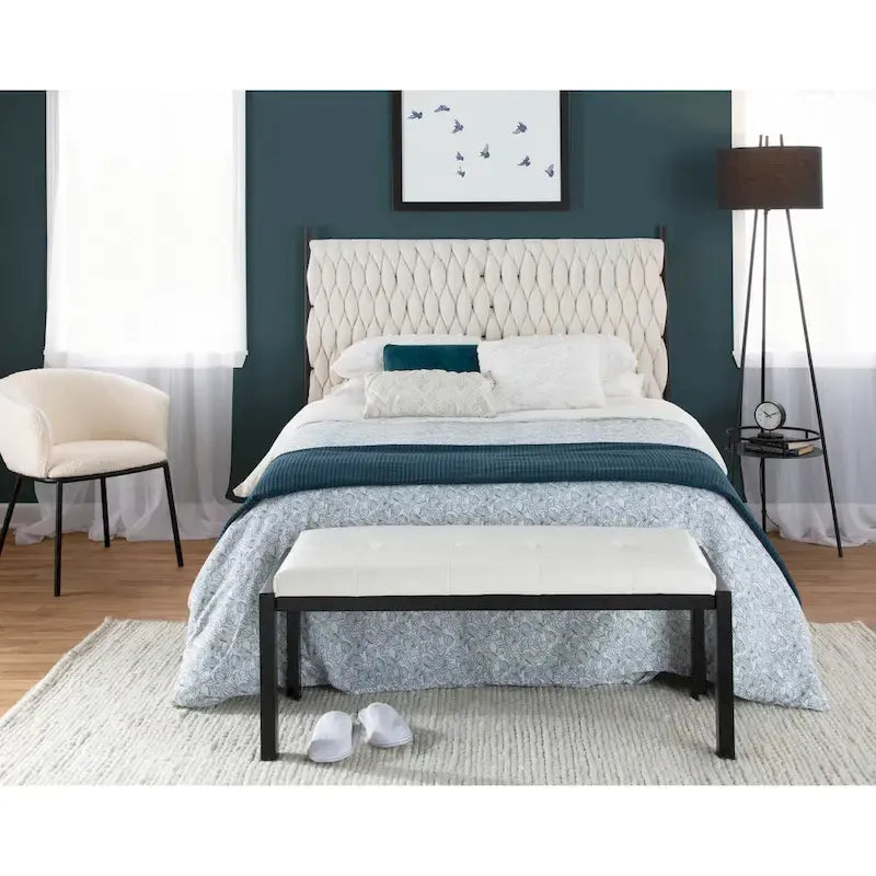Silver Orchid Braided Matisse Queen Headboard