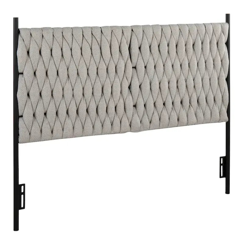Silver Orchid Braided Matisse Queen Headboard