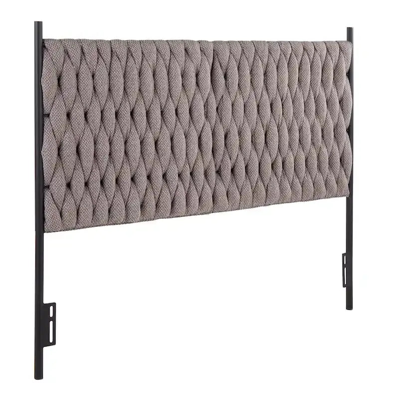 Silver Orchid Braided Matisse Queen Headboard