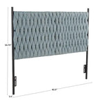 Silver Orchid Braided Matisse Queen Headboard