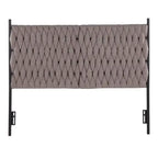 Silver Orchid Braided Matisse Queen Headboard