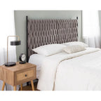 Silver Orchid Braided Matisse Queen Headboard