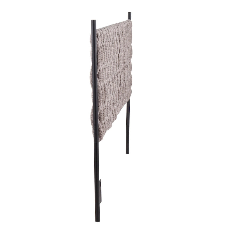 Silver Orchid Braided Matisse Queen Headboard