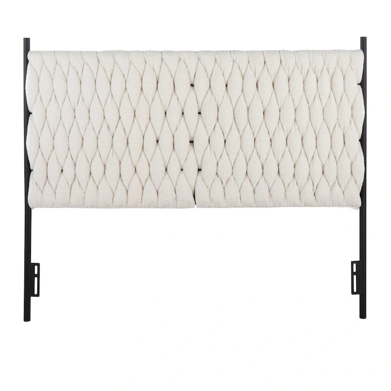 Silver Orchid Braided Matisse Queen Headboard