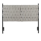 Silver Orchid Braided Matisse Queen Headboard
