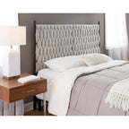 Silver Orchid Braided Matisse Queen Headboard