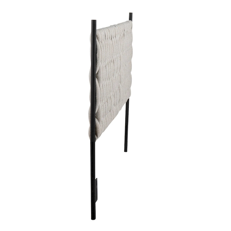 Silver Orchid Braided Matisse Queen Headboard