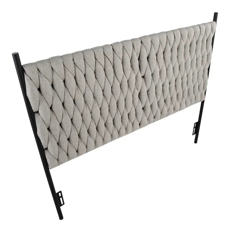 Silver Orchid Braided Matisse Queen Headboard