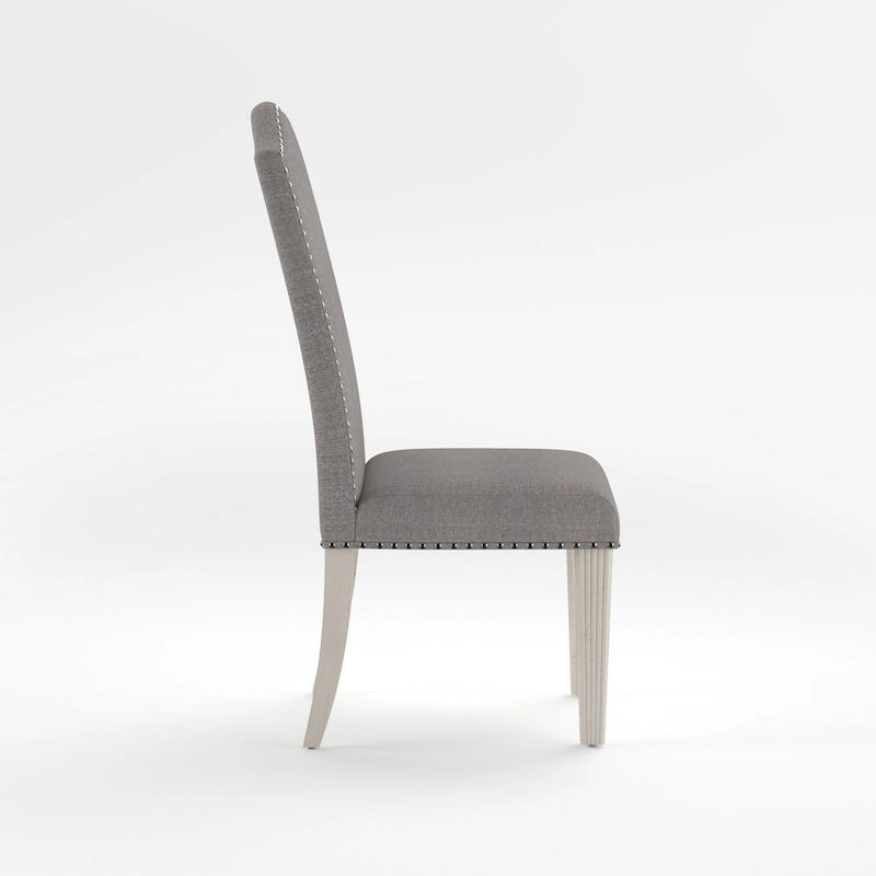 Sope Antique Grey Fabric Dining Chairs (Set of 2) by Furniture of America