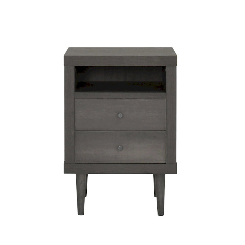Mid-Century 2-Drawer Nightstand - Multiple Colors