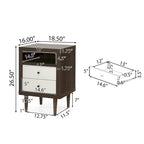Mid-Century 2-Drawer Nightstand - Multiple Colors