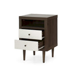 Mid-Century 2-Drawer Nightstand - Multiple Colors