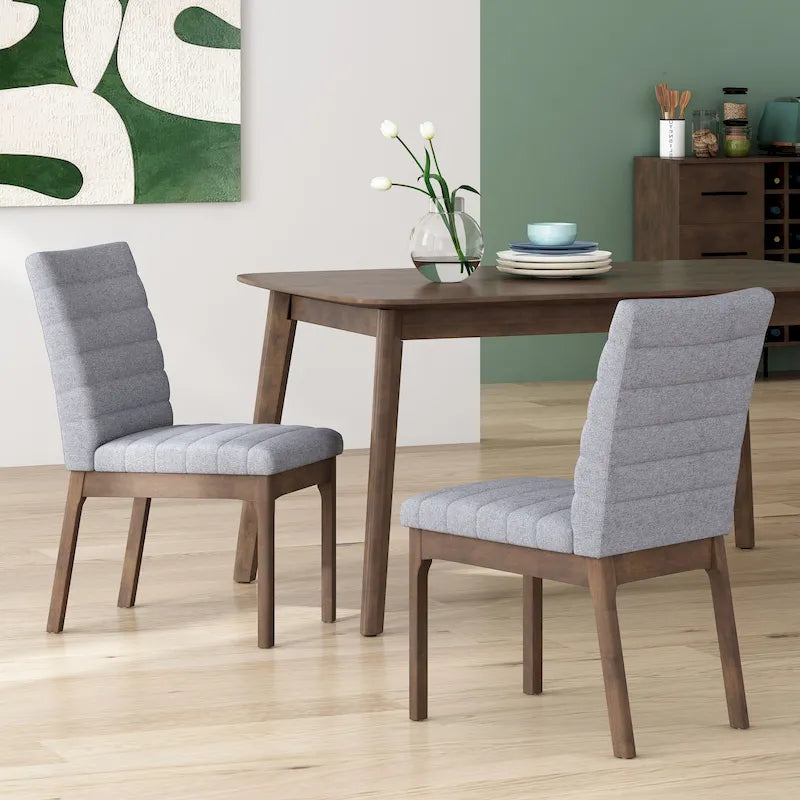 Lancer Channel Stitch Dining Chairs (Set of 2) by Christopher Knight Home