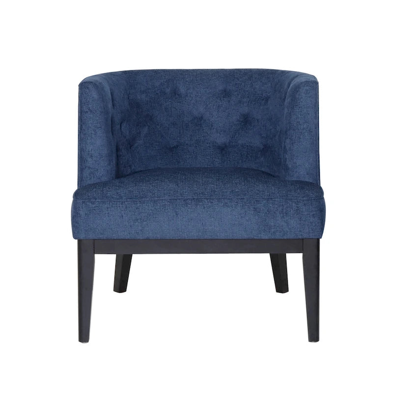 Clough Fabric or Faux Leather Tufted Accent Chair by Christopher Knight Home