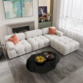 L-shape Velvet Modern Sectional Sofa Soft Couch
