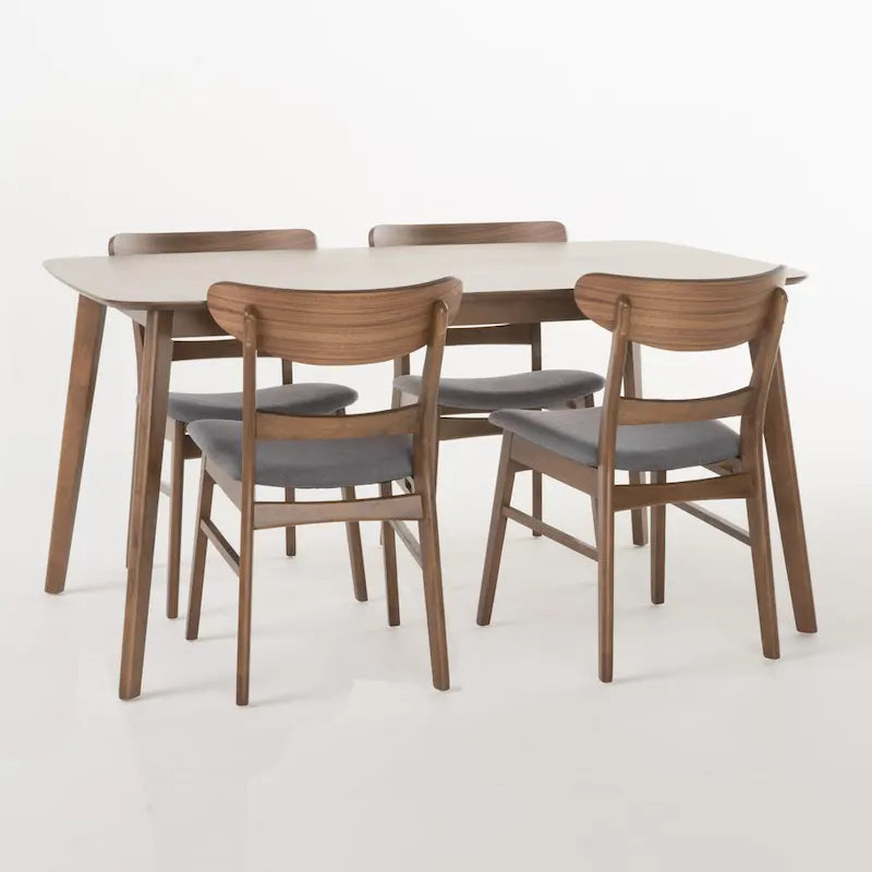 Bryner Mid-Century Modern 5 Piece Dining Set by Christopher Knight Home
