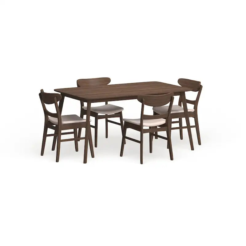 Bryner Mid-Century Modern 5 Piece Dining Set by Christopher Knight Home