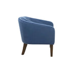 Madison Park Cora Blue Upholstered Tufted Mid-Century Accent Chair