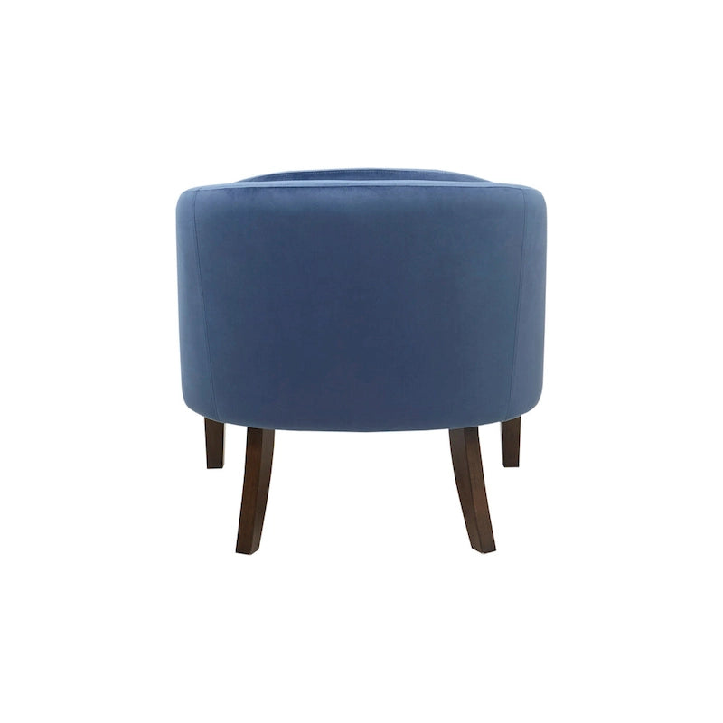 Madison Park Cora Blue Upholstered Tufted Mid-Century Accent Chair