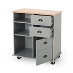 Provence Contemporary Kitchen Cart with Wheels by  - 31.50 W x 17.75 D x 34.50 H