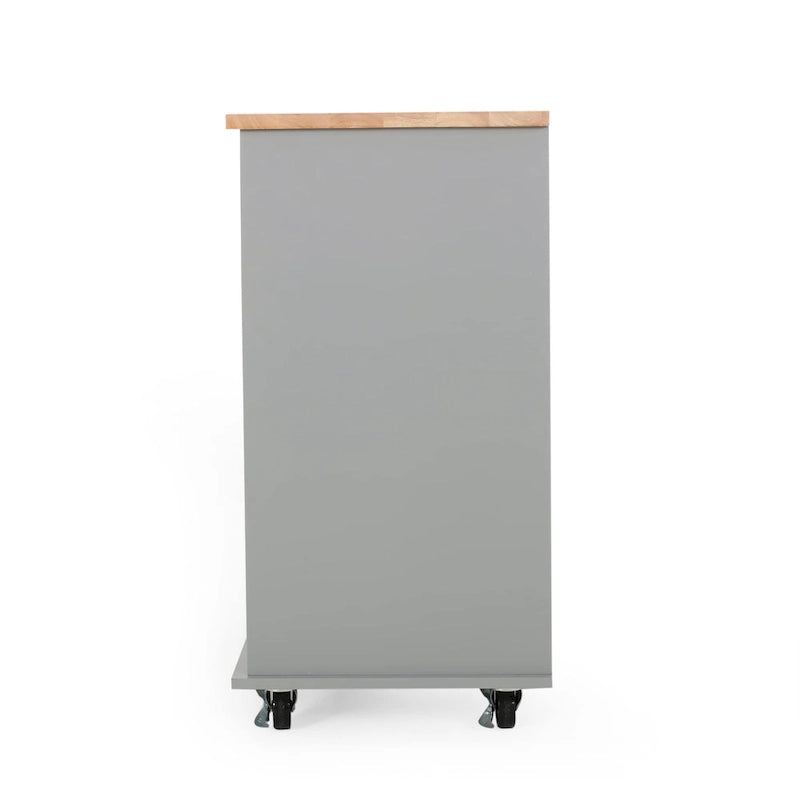 Provence Contemporary Kitchen Cart with Wheels by  - 31.50 W x 17.75 D x 34.50 H