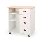 Provence Contemporary Kitchen Cart with Wheels by  - 31.50 W x 17.75 D x 34.50 H