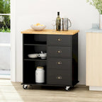 Provence Contemporary Kitchen Cart with Wheels by  - 31.50 W x 17.75 D x 34.50 H