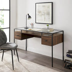Middlebrook 56-inch Glass Top Writing Desk