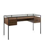 Middlebrook 56-inch Glass Top Writing Desk