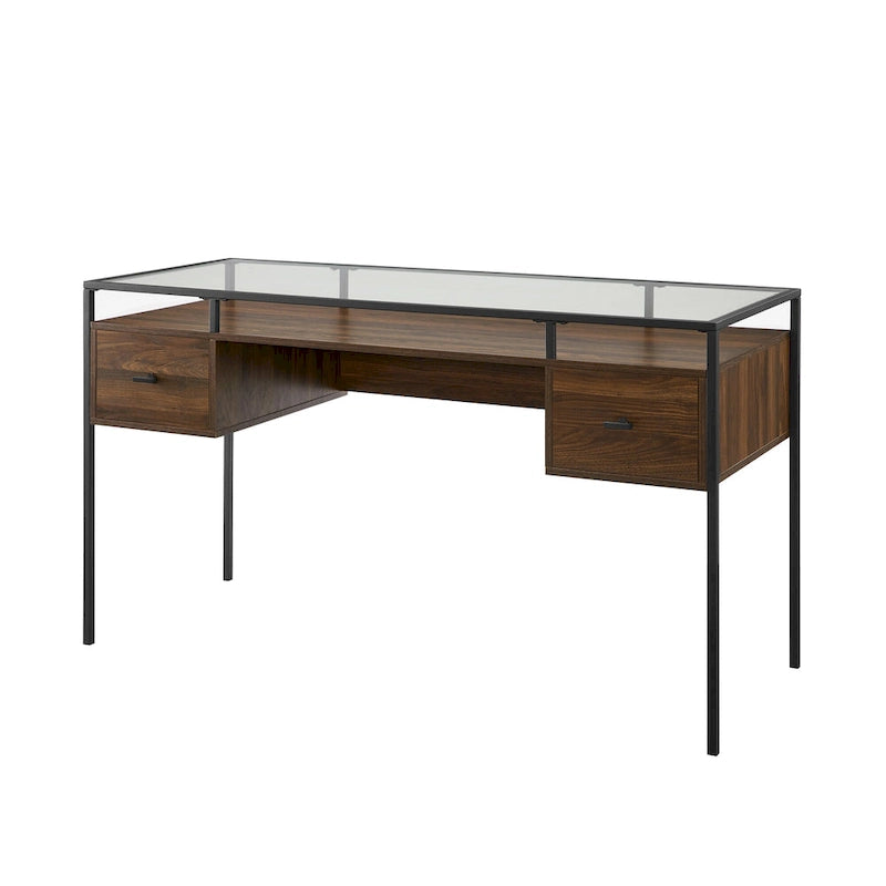 Middlebrook 56-inch Glass Top Writing Desk