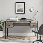 Middlebrook 56-inch Glass Top Writing Desk