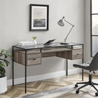 Middlebrook 56-inch Glass Top Writing Desk