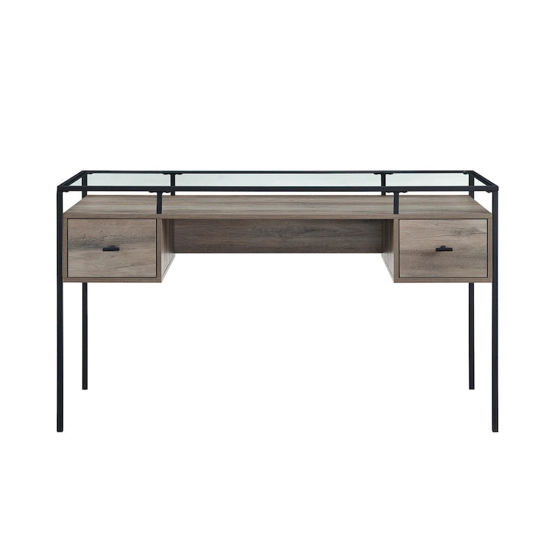 Middlebrook 56-inch Glass Top Writing Desk