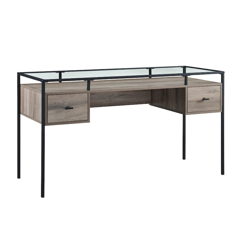 Middlebrook 56-inch Glass Top Writing Desk