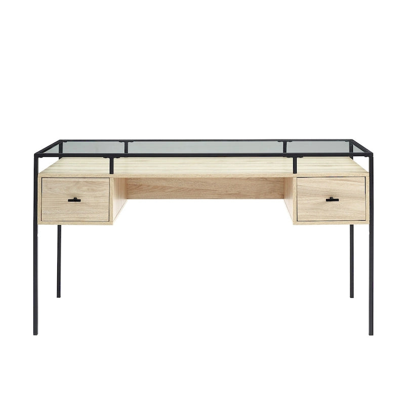 Middlebrook 56-inch Glass Top Writing Desk