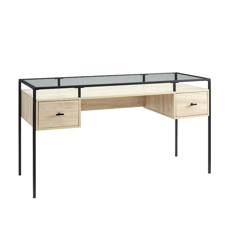 Middlebrook 56-inch Glass Top Writing Desk