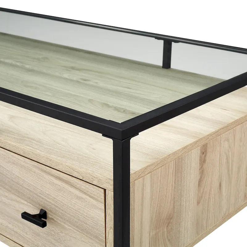 Middlebrook 56-inch Glass Top Writing Desk
