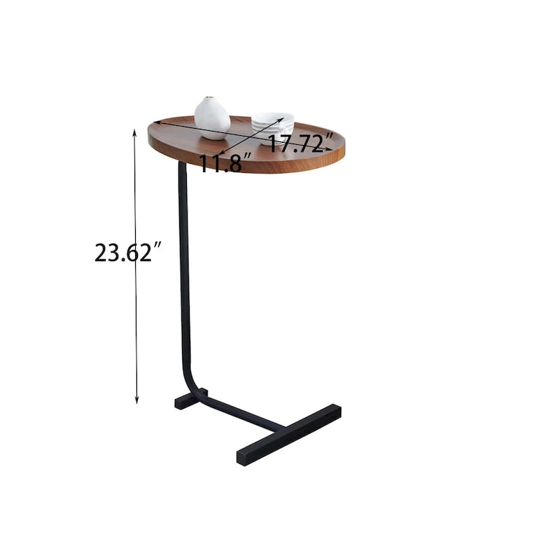 Brown C-Shaped Side Tables (Set of 2) - 11.81 x 17.72 x 23.62