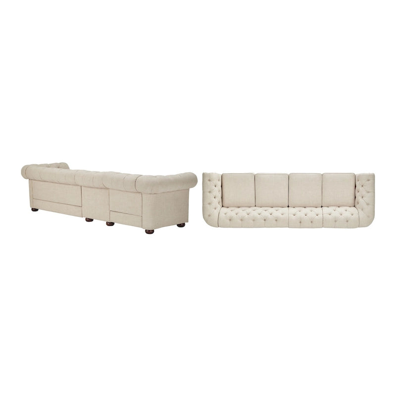 Gdansk 4-Seat Modular Chesterfield Sofa