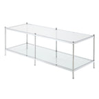 Convenience Concepts Royal Crest 2 Tier Glass Coffee Table