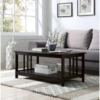 Convenience Concepts Mission Coffee Table with Shelf