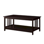 Convenience Concepts Mission Coffee Table with Shelf