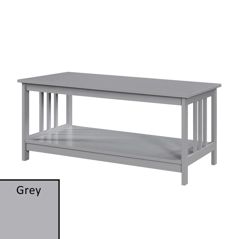 Convenience Concepts Mission Coffee Table with Shelf