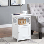 Convenience Concepts Omega End Table with Storage Cabinet and Shelf