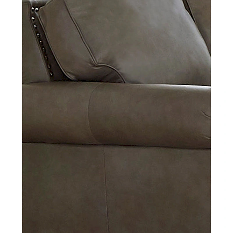 Made in USA Vernon Top Grain Leather Sofa, Loveseat and Chair Set
