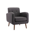 Porthos Home Suri Accent Chair, Fabric or PU Upholstery, Rubberwood Legs
