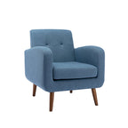 Porthos Home Suri Accent Chair, Fabric or PU Upholstery, Rubberwood Legs