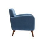 Porthos Home Suri Accent Chair, Fabric or PU Upholstery, Rubberwood Legs