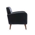 Porthos Home Suri Accent Chair, Fabric or PU Upholstery, Rubberwood Legs